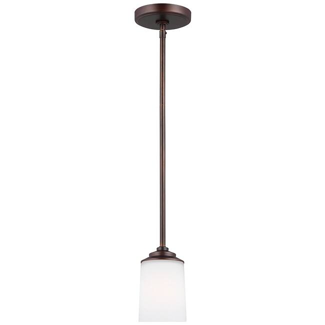Kemal One Light Transitional Mini-Pendant in Bronze