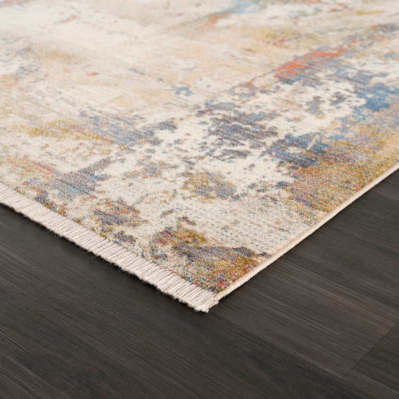 Sevita Modern Distressed Abstract Area Rug