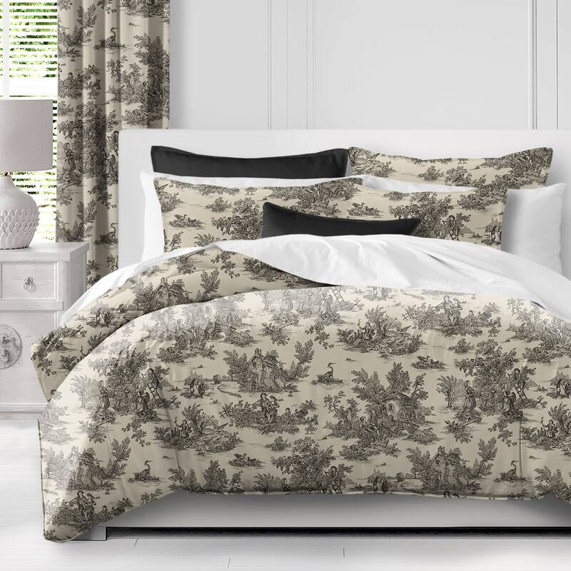 Bouclair Black Duvet Cover and Pillow Sham(s) Set Bed Bath & Beyond