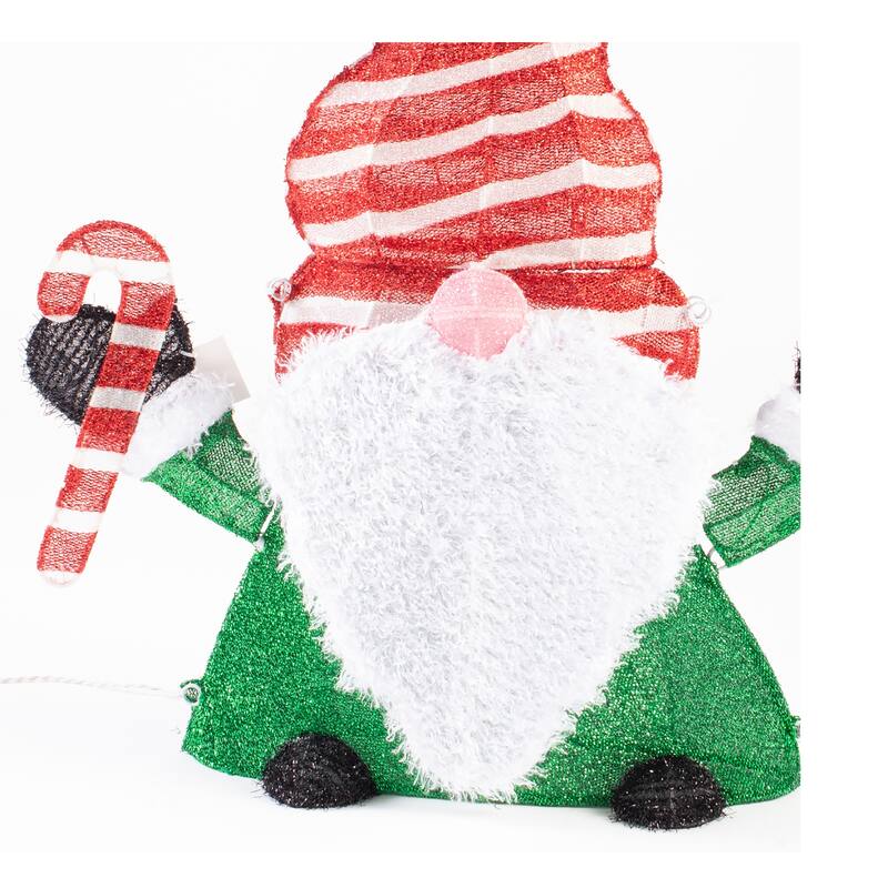 Christmas 3 ft. LED Lighted Gnome