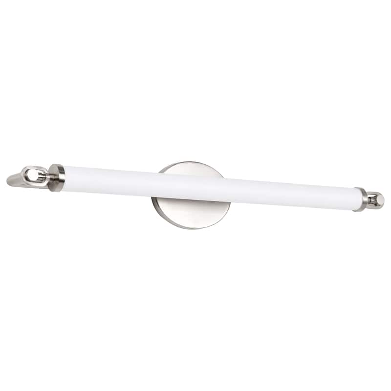 Edgeworth 28 Inch LED Vanity Brushed Nickel Acrylic Lens - Brushed Nickel - Brushed Nickel