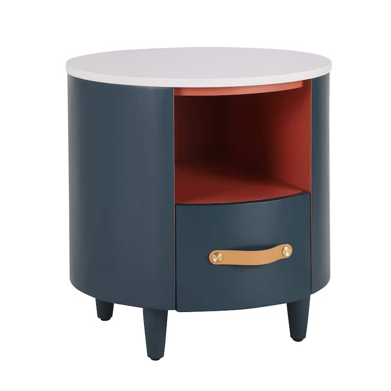 Christopher Knight Home- Gala Round Wood Nightstand with Storage Drawer