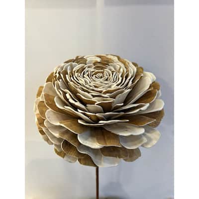 Shola Mix Beli Flower Artificial Stem Spray - 39.5" - Brown and Beige