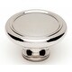 preview thumbnail 5 of 9, Alno Knobs 1-3/4 Inch Mushroom Cabinet Knob Polished Chrome