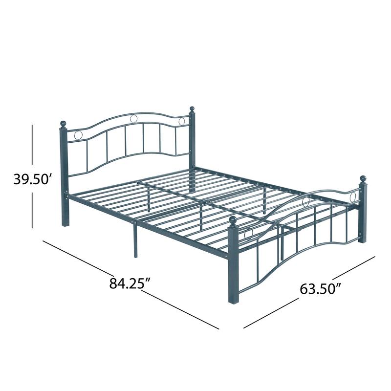 Bouvardia Contemporary Iron Bed Frame by Christopher Knight Home