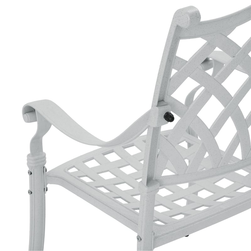 Clihome Cast Aluminum Patio Dining Chairs (Set of 2)