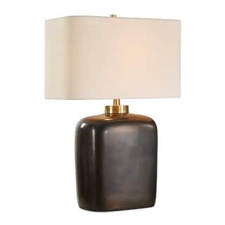 Uttermost Quentin Dark Bronze Table Lamp - N/A