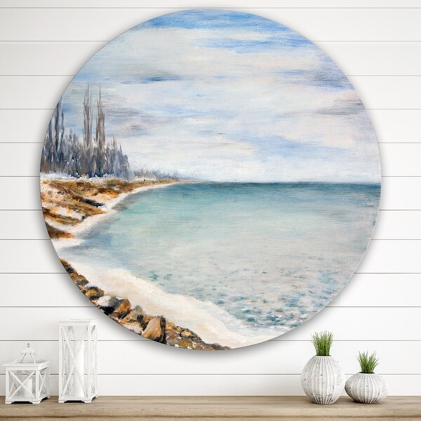 Coastal metal 2025 wall art