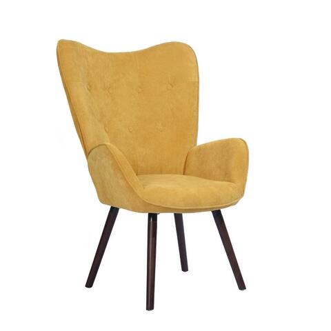 Carson Carrington Falltorp Mid-century Tufted Velvet Accent Chair