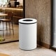 preview thumbnail 21 of 19, 10.6 Gal/40L Open Top Round Trash Can, Stainless Steel with Inner Bucket for Office, Kitchen, Bathroom, Green