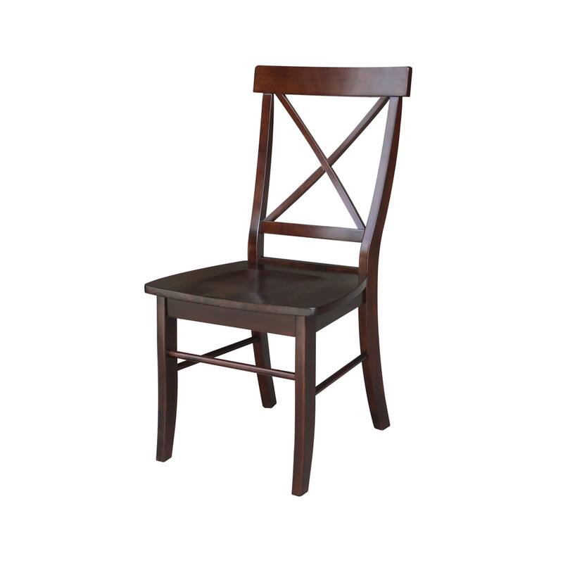 Set of Two X-Back Dining Chairs