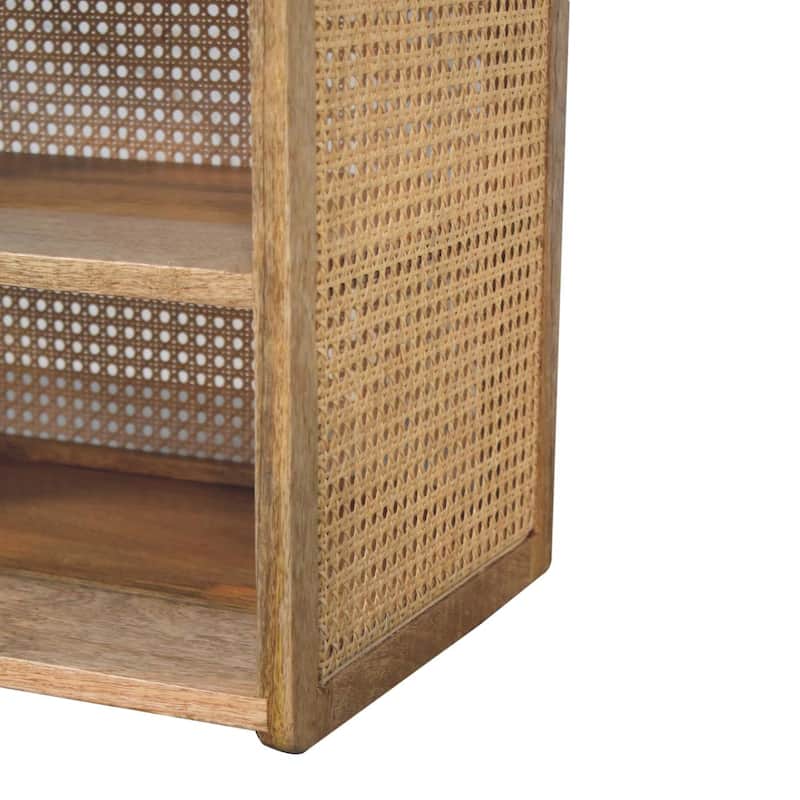 HomeRoots 23" Oak Solid Wood One Drawer Nightstand