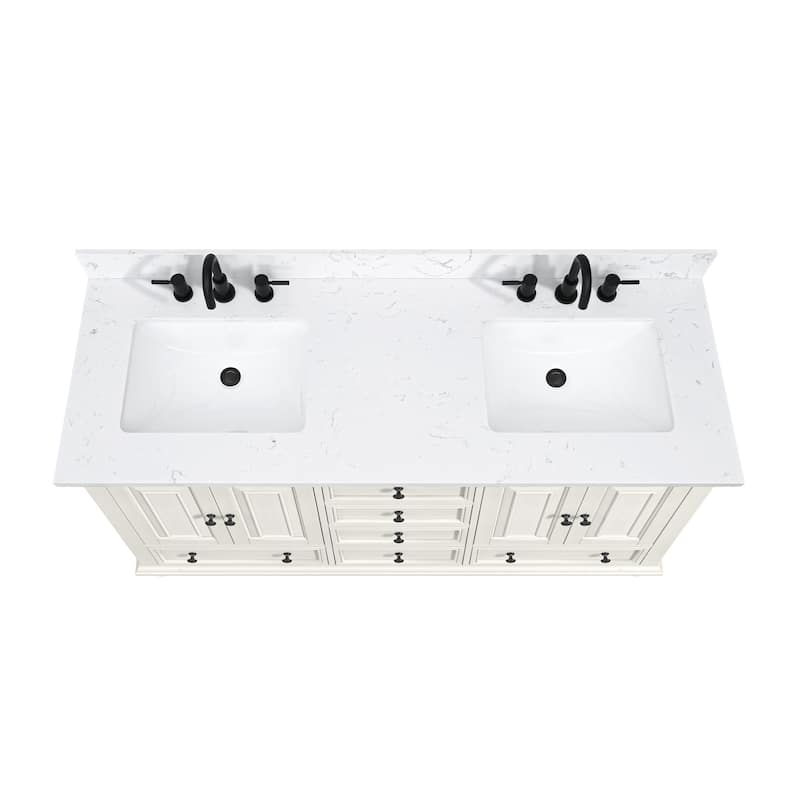 Avanity THOMPSON-VS61-E Thompson 60" Free Standing Double Basin Vanity