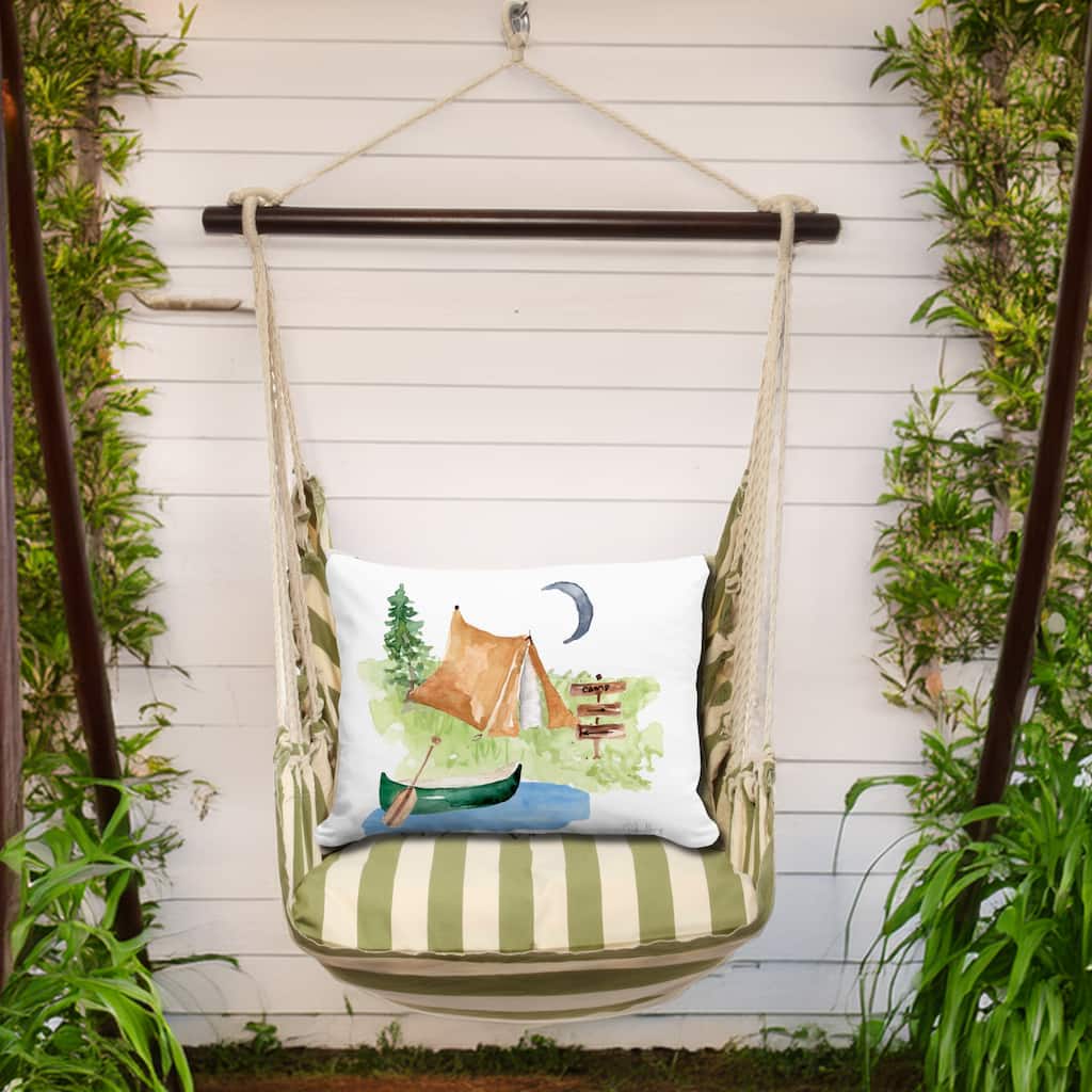 Magnolia Casual Swing Set 4 piece - Summer Palms Stripe w/ Summer Camp