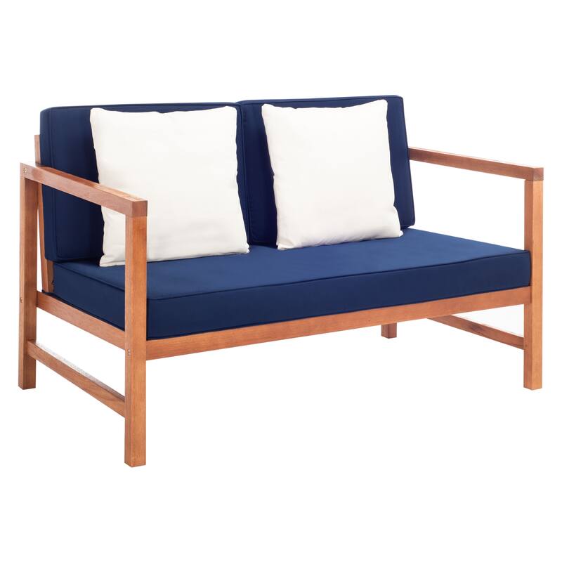 SAFAVIEH Outdoor Citlali 4-Piece Conversation Set with Accent Pillow - 50W x 29D x 29H