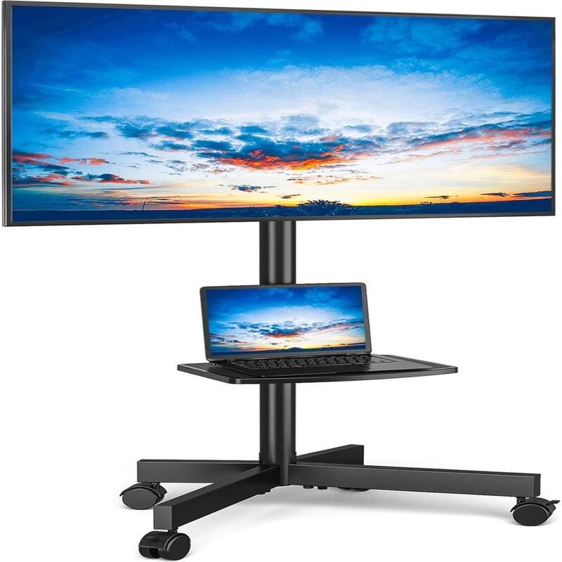 Mobile TV Cart - Black