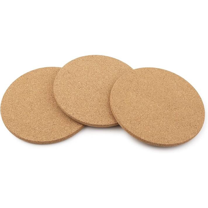 Cork Single Trivet, Tan, Brown