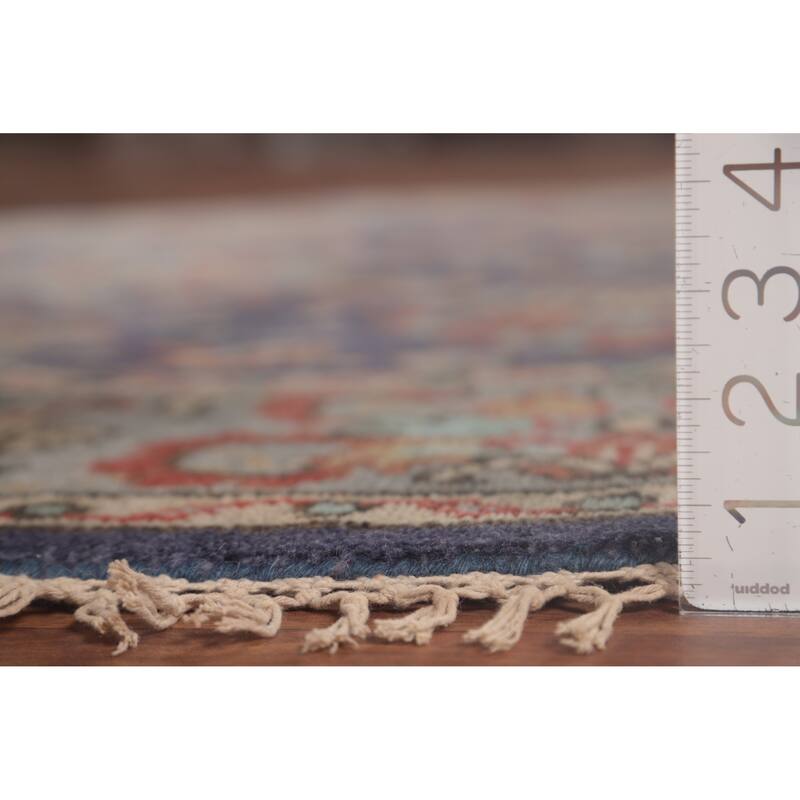 Blue Heriz Serapi Oriental Octagon Area Rug Wool Carpet - 6'0"x 5'11"