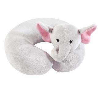 Hudson Baby Infant and Toddler Girl Neck Pillow, Pretty Elephant, One Size - Pretty Elephant