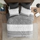 preview thumbnail 28 of 50, INK+IVY Mila 3 Piece Cotton Duvet Cover Set with Chenille Tufting Gray - King
