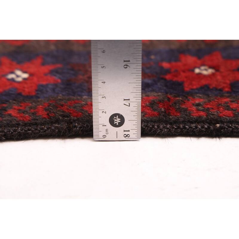 ECARPETGALLERY Hand-knotted Teimani Red Wool Rug - 3'7 x 6'4