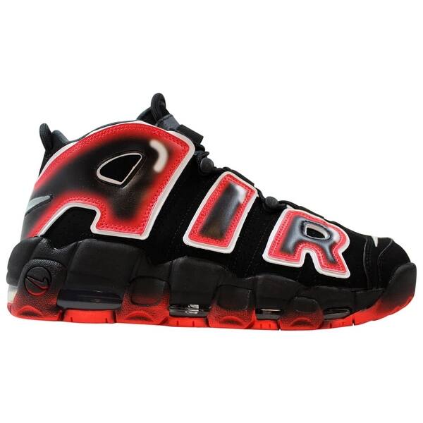 Nike Air More Uptempo 96 Black White Laser Crimson Cj6129 001 Men S Overstock Nike Air More Uptempo 96 Black White Laser Crimson Cj6129 001 Men S Overstock