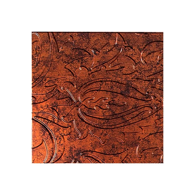 FASÄDE Nettle 4-foot x 8-foot PVC Wall Panel in Moonstone Copper - Red - Sample