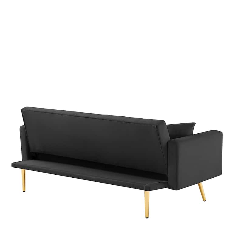 Convertible Folding Futon Sofa Bed , Sleeper Sofa Couch for Compact Living Space.