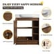preview thumbnail 5 of 25, Beingnext 28" Bathroom Vanity With Sink, Freestanding Bathroom Vanity With 1 Door And 3 Shelves