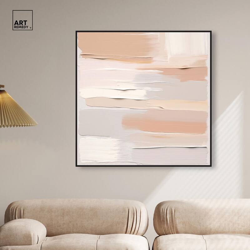 Roseate Cream Tones I Canvas by Art Remedy