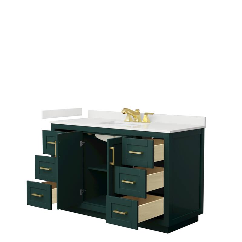 Miranda 54-inch Single Vanity, Quartz Top