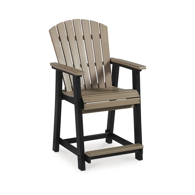 Signature Design by Ashley Fairen Trail Black/Driftwood 3Piece Outdoor Dining Package 42"W x