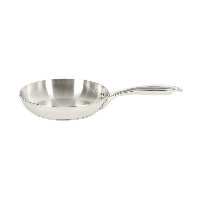 Oster Platinum Sedwick Stackable Stainless Steel Cookware Set W/ Domed Stainless Steel Lids W/ TriPly Encapsulated Base