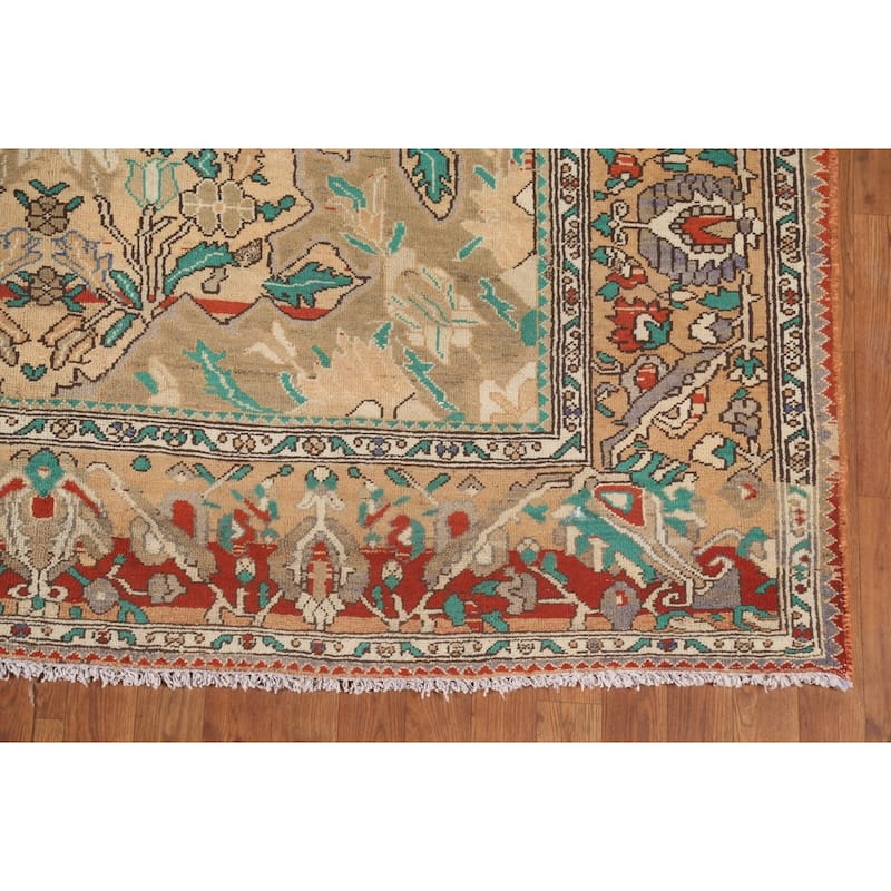 Traditional Bakhtiari Persian Vintage Area Rug Handmade Wool Carpet - 6'11"x 10'8"