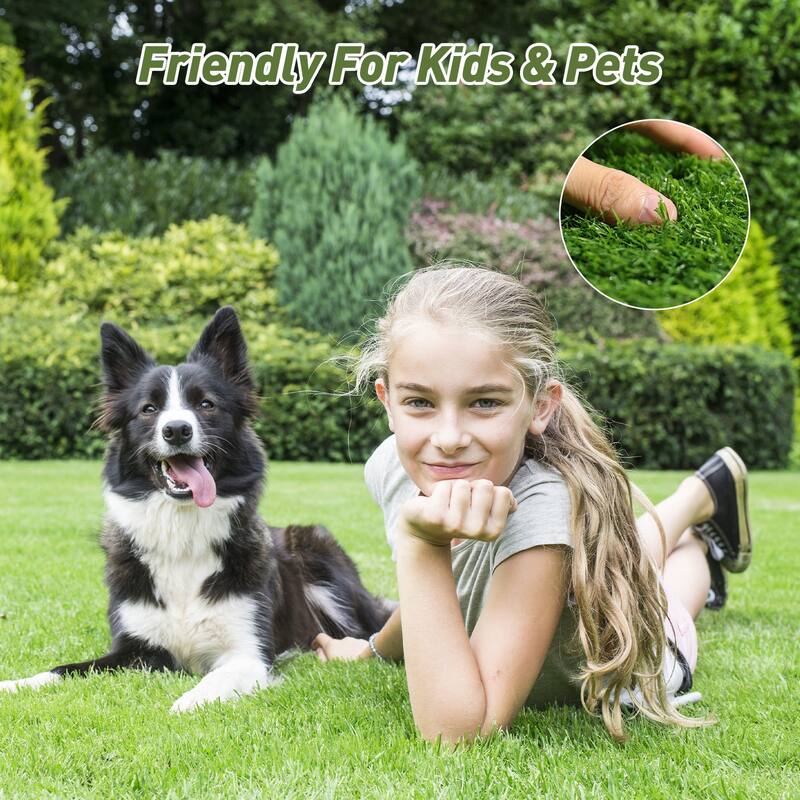 Anmytek Premium Artificial Grass Turf with Realistic Texture, UV Resistant, Multi Layer Drainage Backing - 3'6"