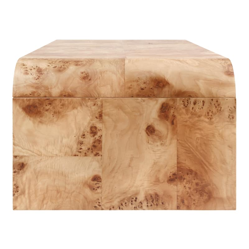 NPD Furniture Adriel Burl Wood Coffee Table