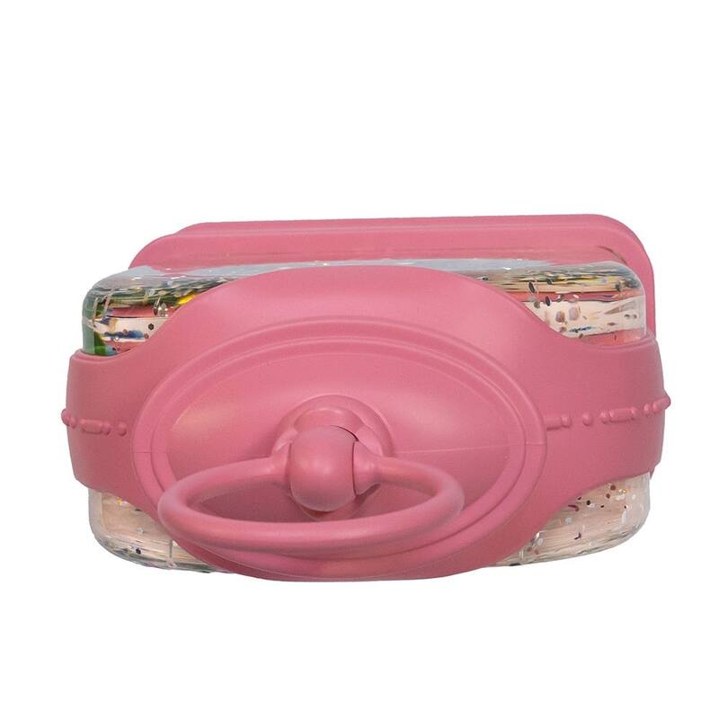 Kurt Adler 9.75-Inch Battery Operated USB LED Lighted Flamingo Riding Motorcycle Water Lantern