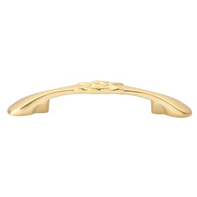 GlideRite 10-Pack 3 in. Center Gold Braided Cabinet Pulls - Brass Gold