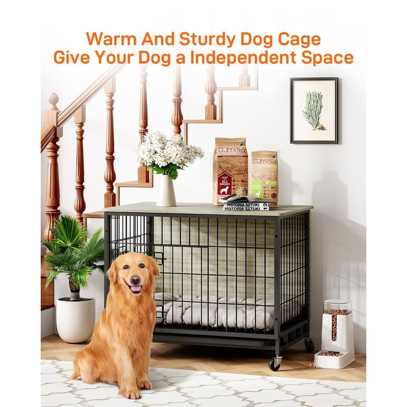 Dog Crate Furniture, 27" Dog Kennel End Table