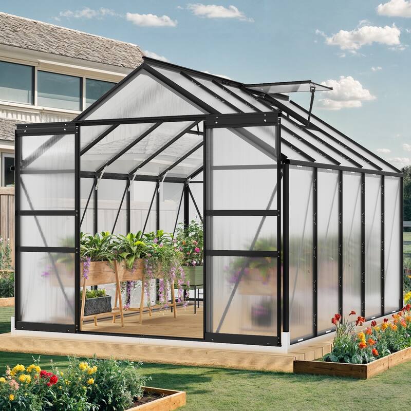 Moasis 8'/10' X 10'/12' Walk-in Hobby Greenhouse