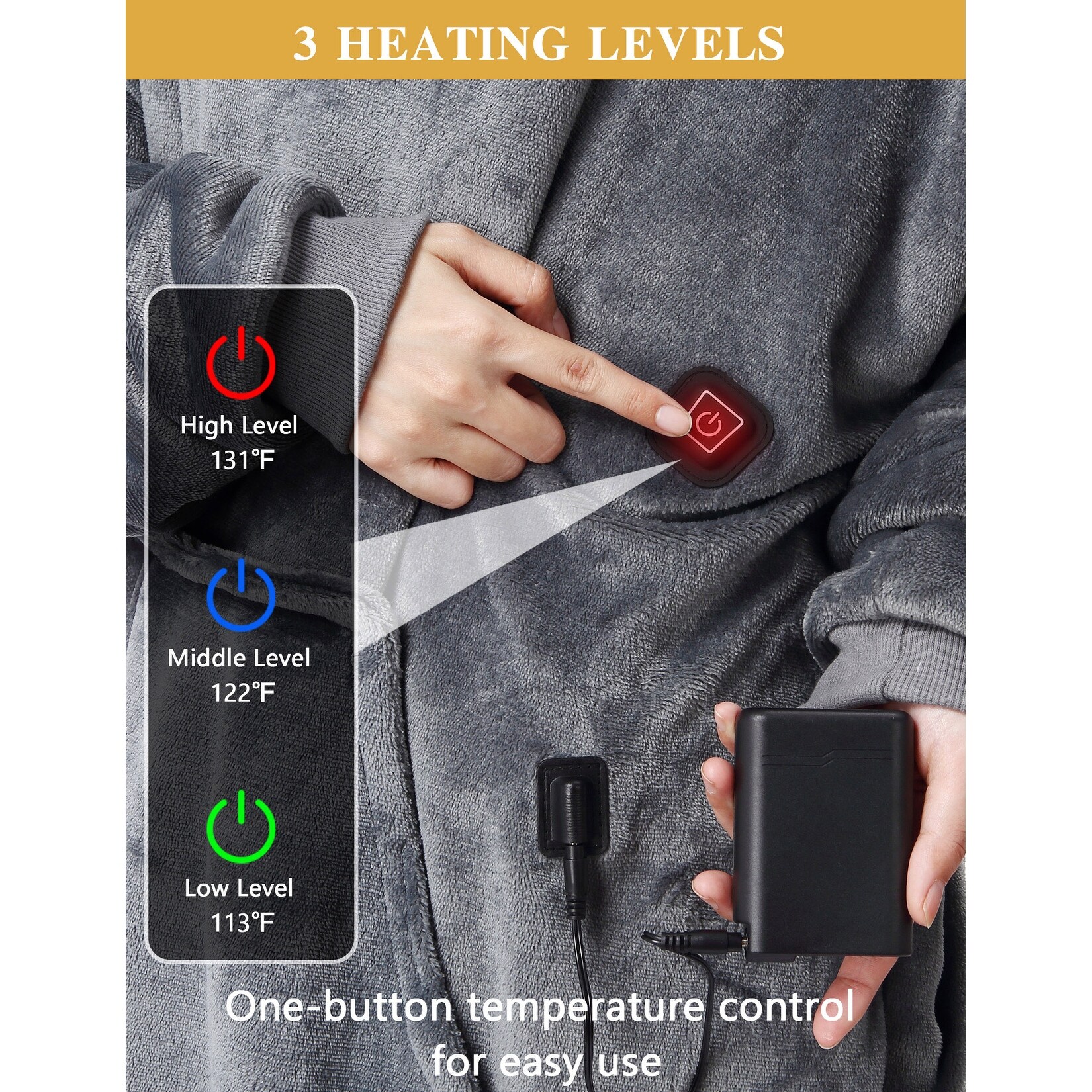 Electric blanket 2025 hoodie