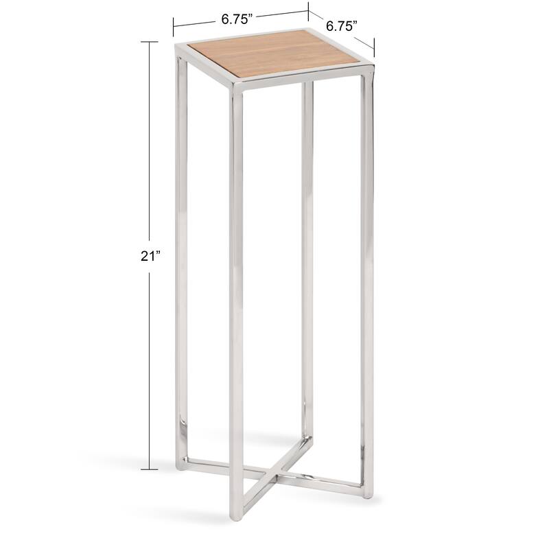 Kate and Laurel Jaspur Square Metal End Table