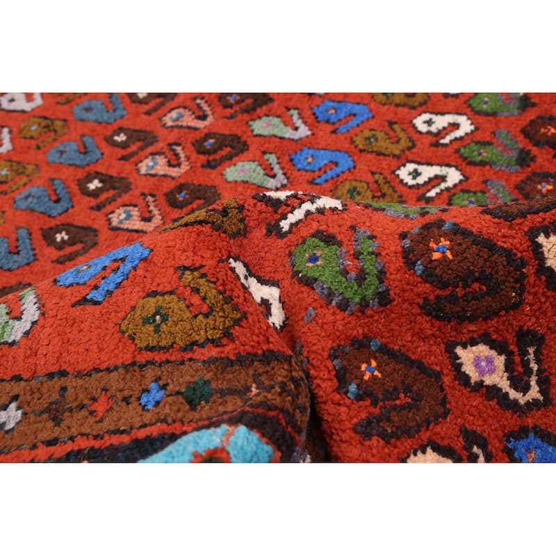 ECARPETGALLERY Hand-knotted Andelz Dark Copper Wool Rug - 4'11 x 9'7