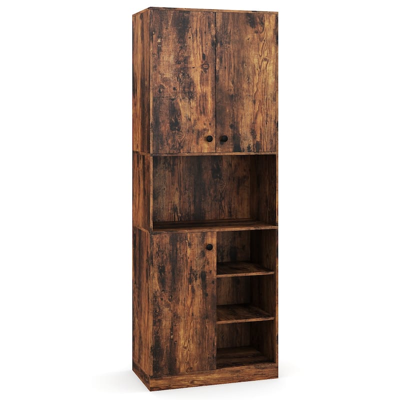 Costway Kitchen Pantry Storage Cabinet 65.5" Tall Modern Hutch Cabinet - See Details