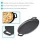 preview thumbnail 4 of 5, Sunnydaze Pre-Seasoned Cast Iron Pizza Pan with 2 Side Handles
