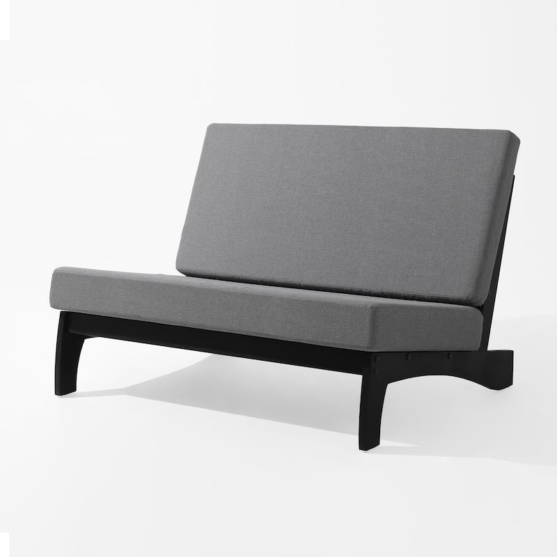 Sectional Wood Furniture 2 Seat Armless Patio Sofa