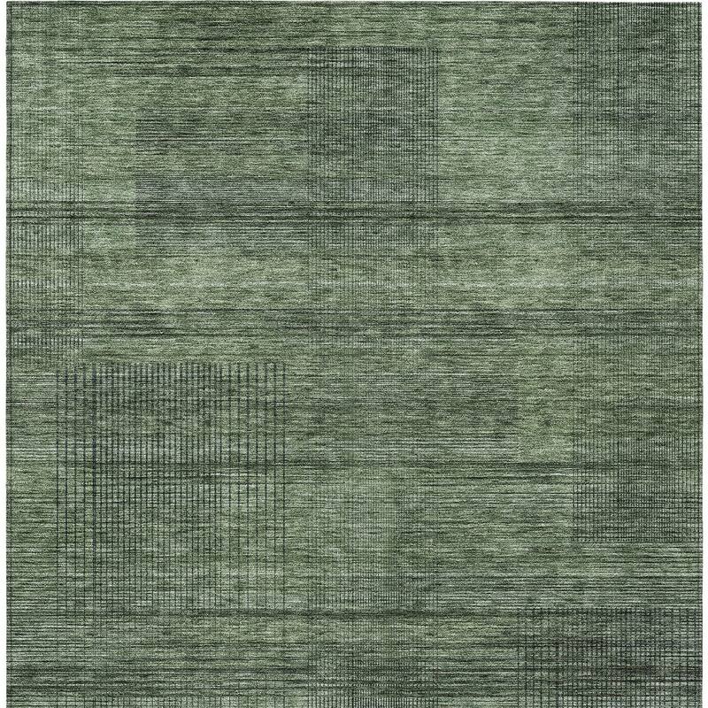 HomeRoots Striped Transitional Rectangle Outdoor Rug