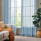 preview thumbnail 8 of 32, Deconovo Linen Sheer Curtains - Light Filtering Rod Pocket Drapes, 2 Panels