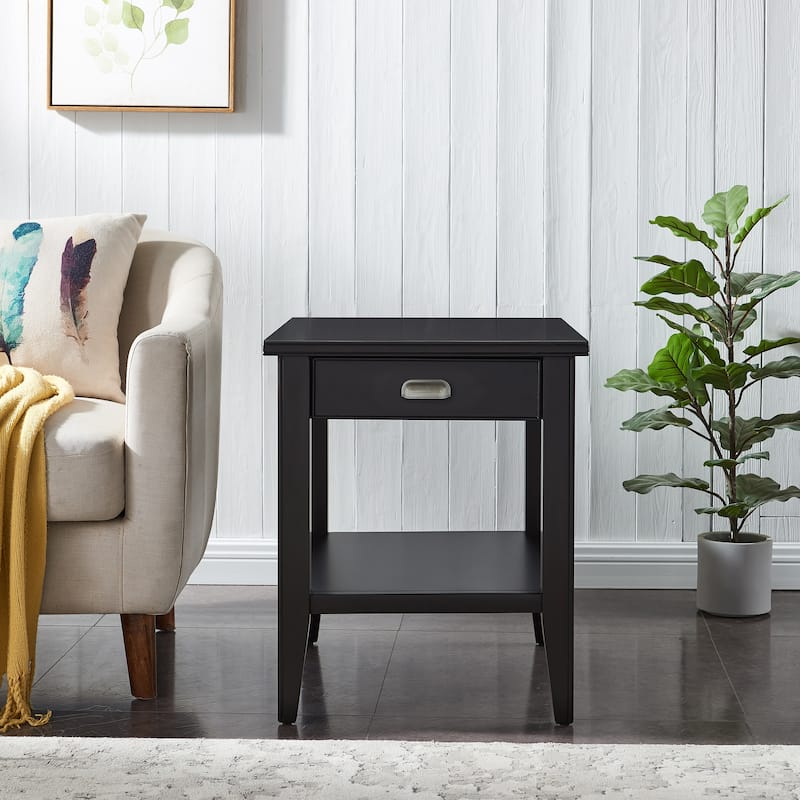 Leick Home Laurent Recliner Wedge Table with Shelf