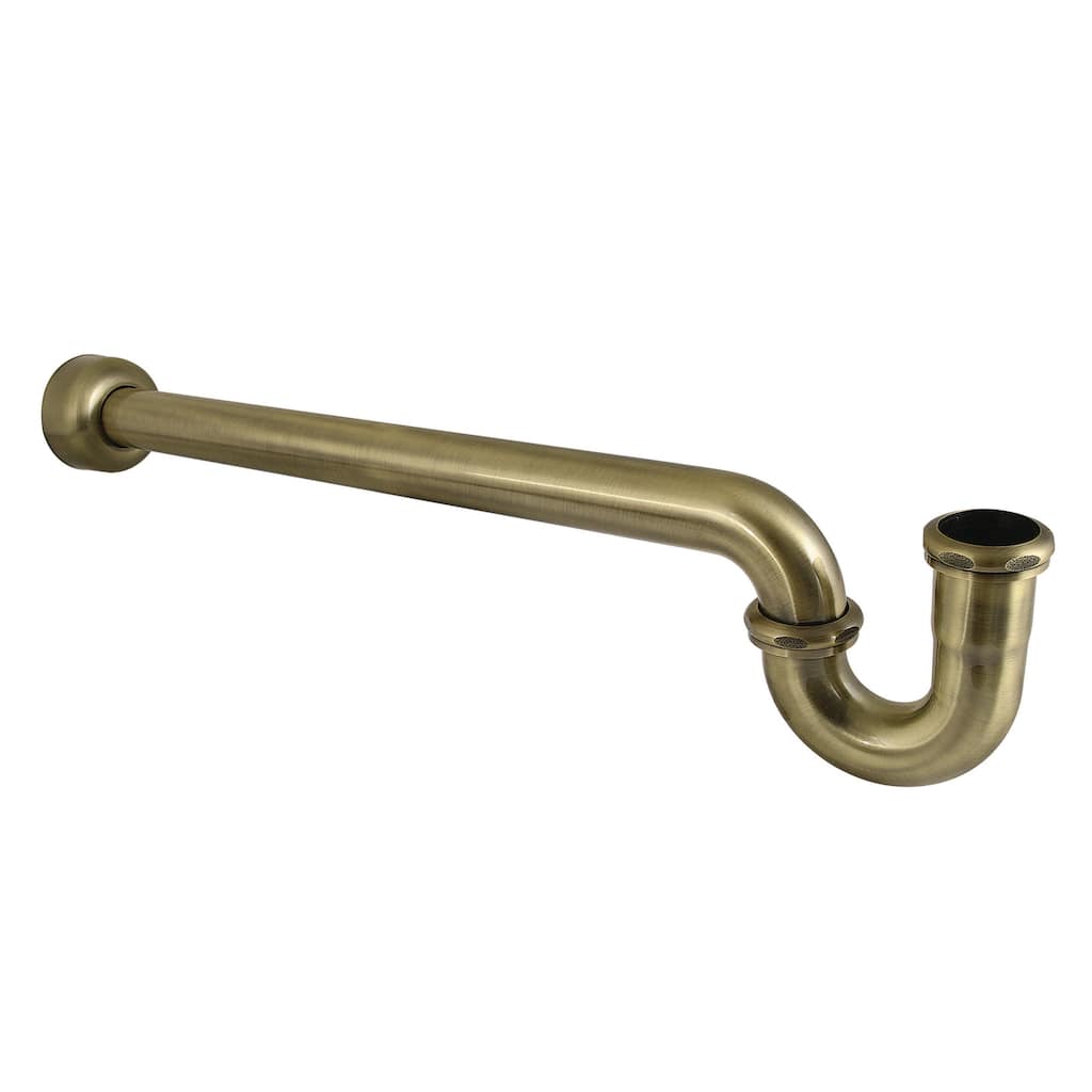 Kingston Brass CC924 Trimscape 1-1/4" x 1-1/2" P-Trap with Box Flange - Antique Brass